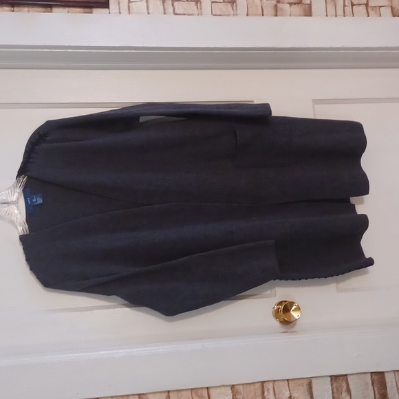 Apt.9 long sweater women's size xlarge gray and black trim - Picture 1 of 7